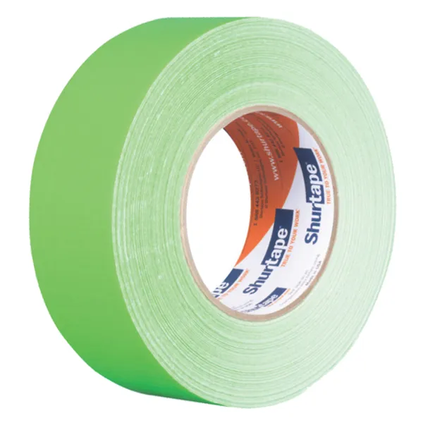 Cloth Duct Tape - Polyethylene Coated Neon Green PC619 48MMx55M 9MIL 24/CS