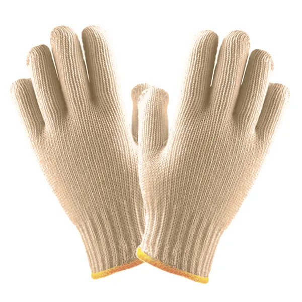 Gloves - Poly Cotton String Knit Beige 46I-TS700N Medium 12PR/PK 30PK/CS