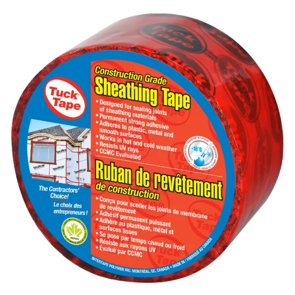 Contractors Sheathing Tape - Tuck® Red/Printed 205 60MMx55M 3MIL 20/CS 1600/SKID