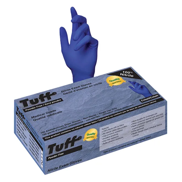 Gloves - Nitrile Disposable Medical Grade Powder Free Cobalt 15I-700PF-CB X-Large 100/BX 10/CS