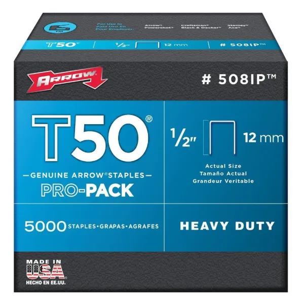 Staples - Heavy Duty T50 1/2IN 1250/BX