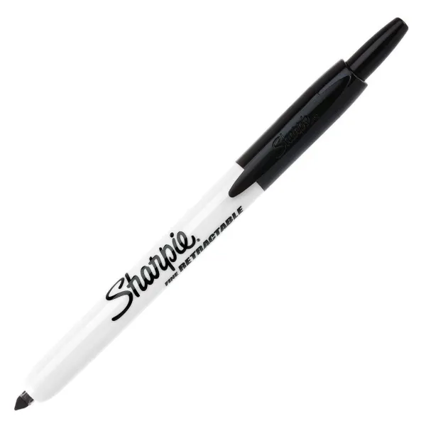 Marker - Retractable Fine Point Black 32701 12/BX