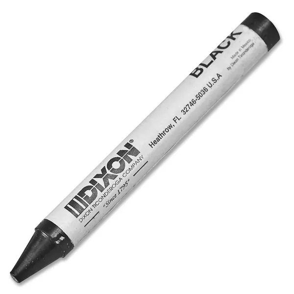 Marking Crayon - Thick Wax Black 05005 12/BX