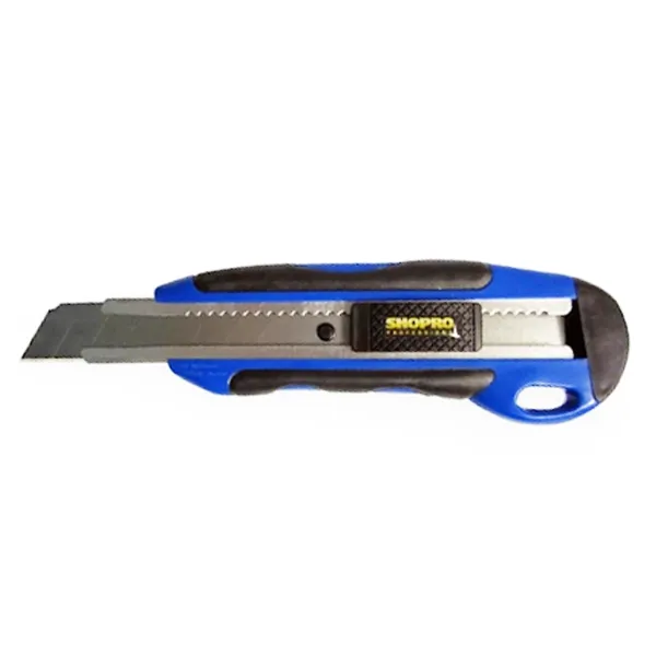 Utility Knife - Heavy Duty Rubber Grip Auto-Lock Blue K000458 24/BX