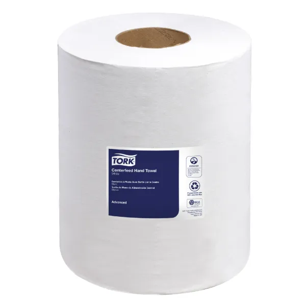 Paper Towel - 2-Ply Centrefeed White 121201 9IN x 11.8IN 600 SHEETS/RL 6/CS