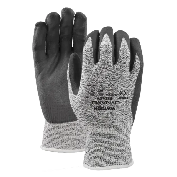 Gloves - Cut Resistant Nitrile Coated Stealth Dynamo Grey 353 Medium 6PR/PK