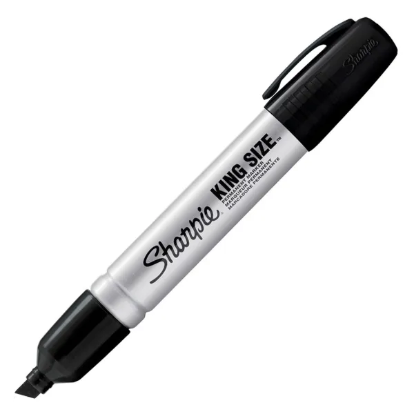 Marker - King Size Chisel Tip Black 15001 12/BX
