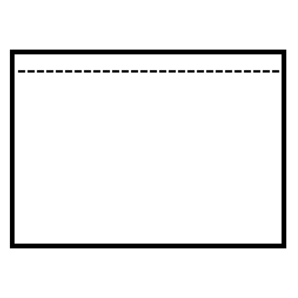 Packing List Envelopes - Plain Top Loading Clear BC400 5.5INx7IN 1000/BX