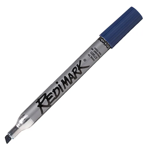 Marker - RediMark Chisel Tip Blue 871 87180 12/BX