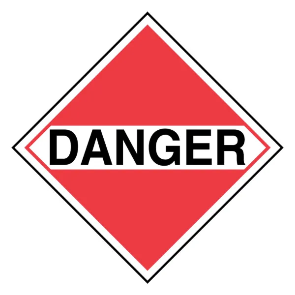 Placard T.D.G. - Class Danger PLAC-D 10.75IN x 10.75IN 50/PK