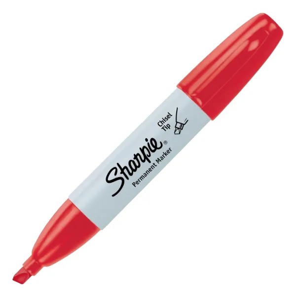Marker - Chisel Tip Red 38202 12/BX