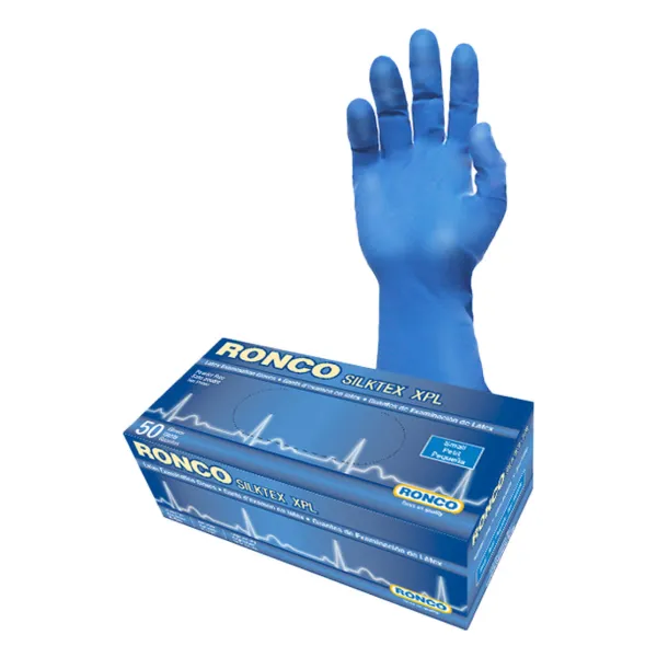 Gloves - Latex Examination Powder Free Blue Silktex® XPL 12IN 13MIL 895XPL X-Large 50/BX 500/CS
