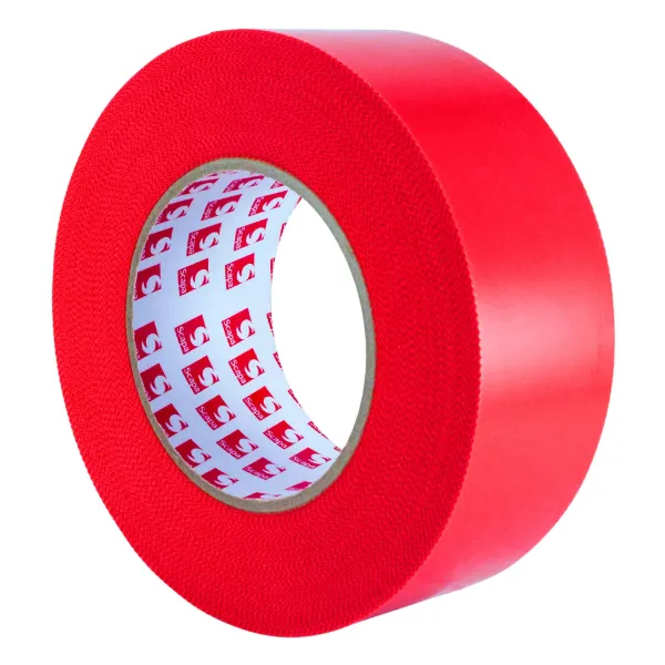 Polyethylene Tape - Serrated Pinked Edges Red 133 96MM x 55M 7.5MIL 12/CS