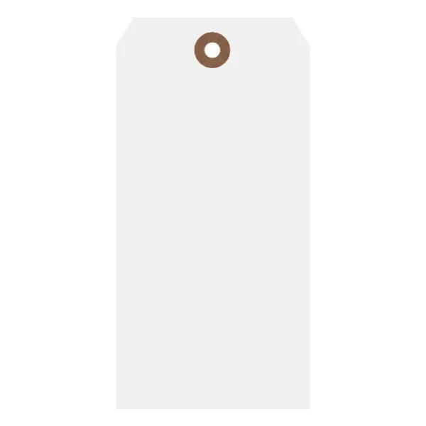 Shipping Tags White ST5 4.75IN x 2.375IN #5 1000/BX
