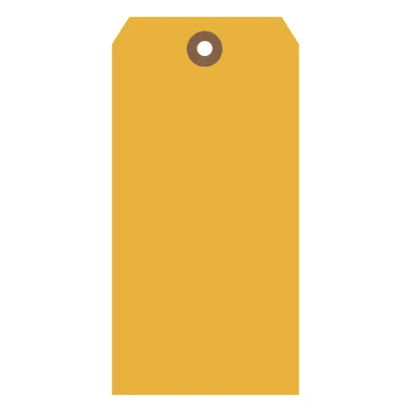Shipping Tags Yellow ST5 4.75IN x 2.375IN #5 1000/BX