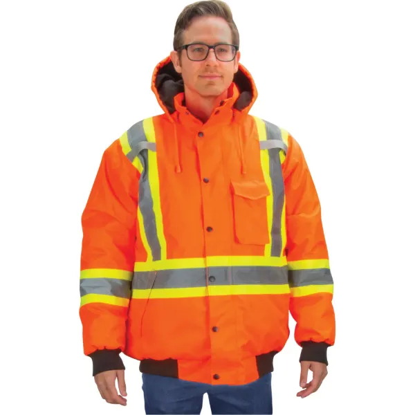 Safety Parka 7-IN-1 Hi-Vis Orange X-Large 1/EA